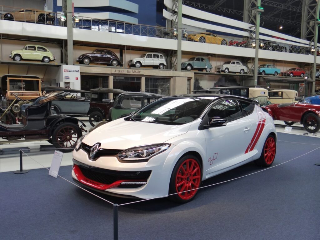 Renault 120 Years exhibition, Autoworld Brussels. Renault Megane R.S 275 Trophy-R
