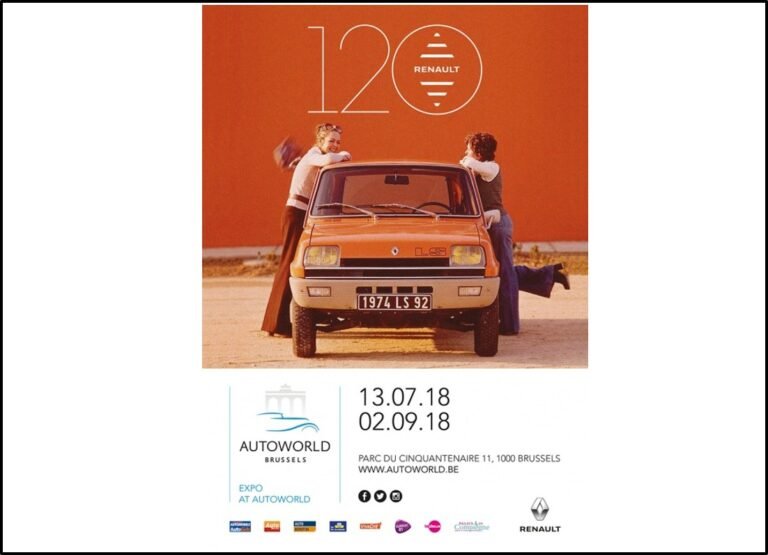 Renault 120 Years Autoworld Brussels poster