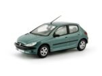 Peugeot 206 1998 (Norev) Peugeot 206 XT 1998 by Norev, 1/43 scale diecast modelc car