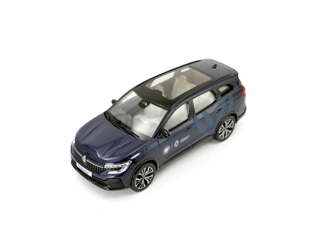 Renault Espace Roland Garros 2023 diecast model car view from above