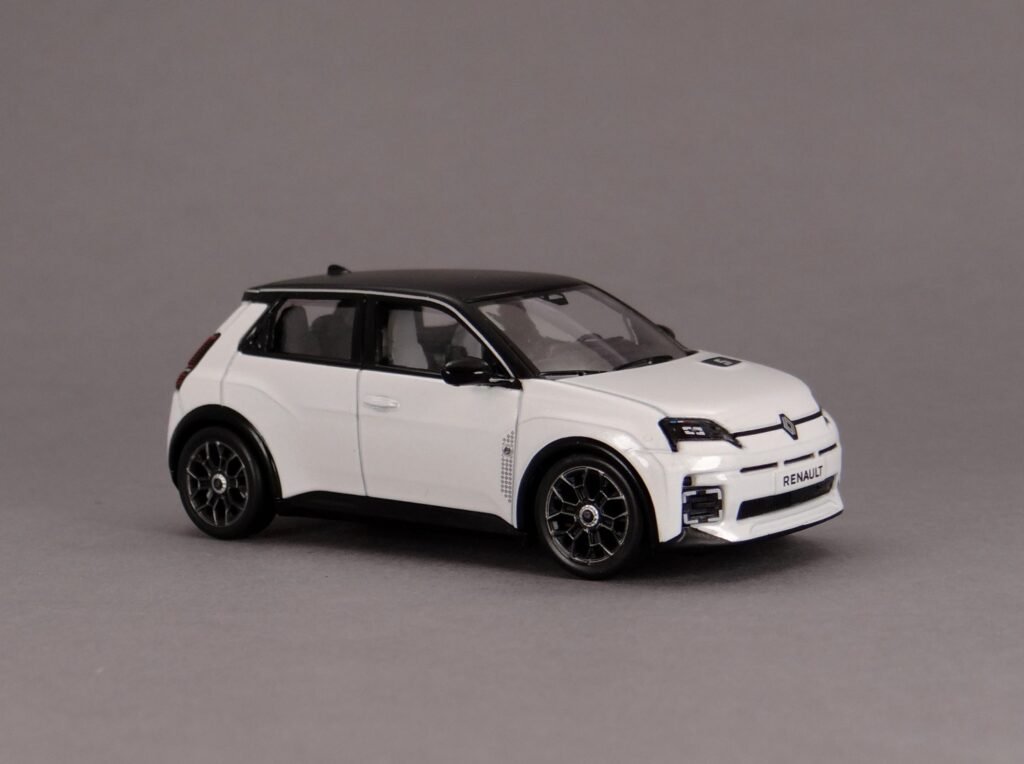 Renault 5 E-Tech Roland Garros Norev. A diecast model in 1/43 scale