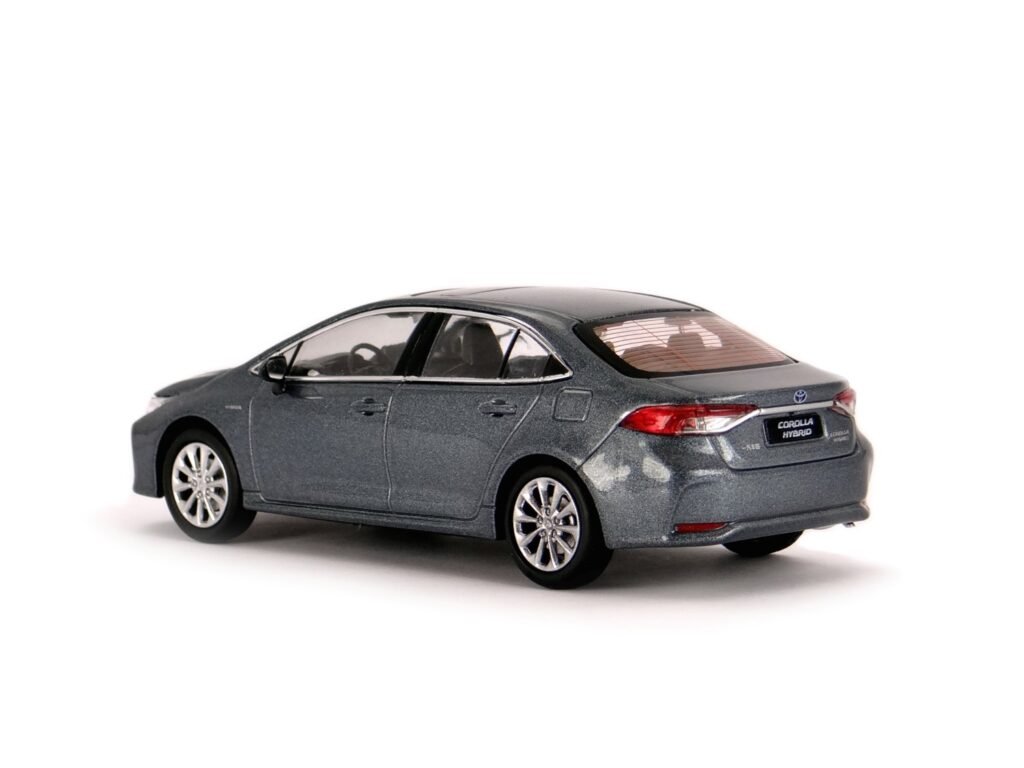 Toyota Corolla Hybrid 2019 China Promo diecast model car 1/43 scale rear three-quarters view