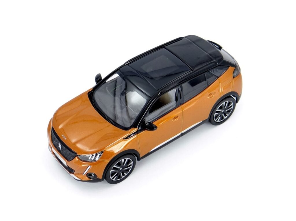 Peugeot 2008 GT 2019 Norev diecast model car in 1/43 view from above