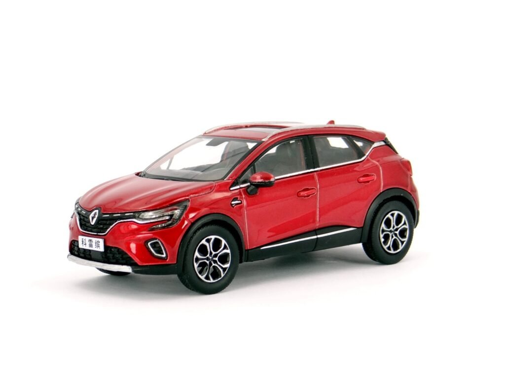 Renault Captur 2019 diecast model car China in 1/43 scale, front three-quarters view.