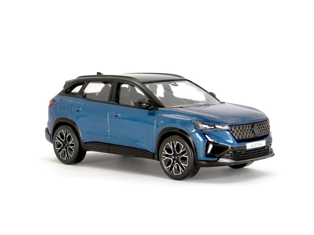enault Austral Esprit Alpine 2025 in Bleu Outremer. Diecast model car in 1/43 scale by Norev.